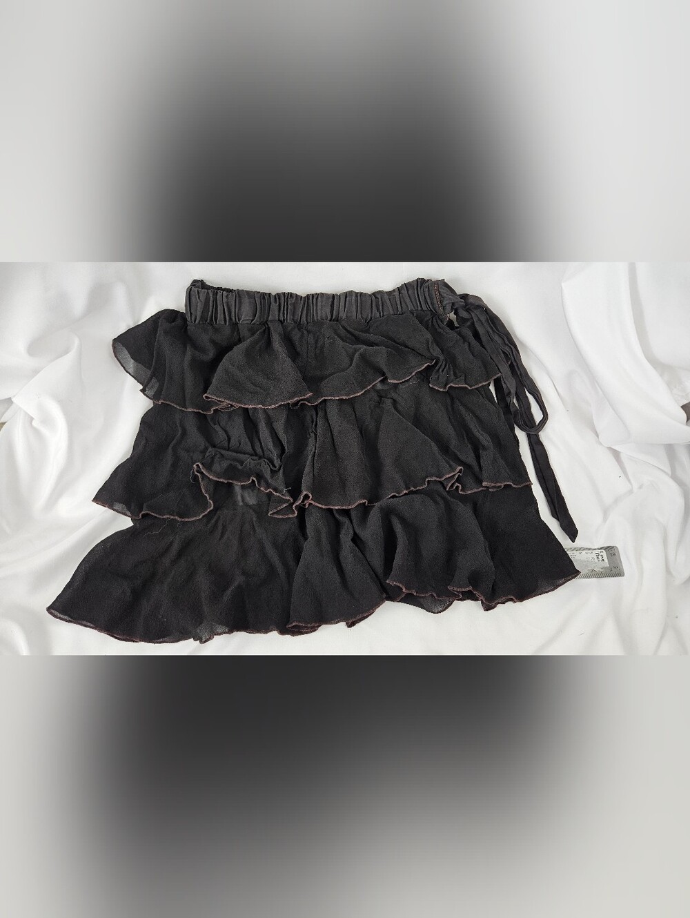 Vintage Juicy Couture Silk Tiered Mini Skirt Size P Damaged by @smith_rebekah